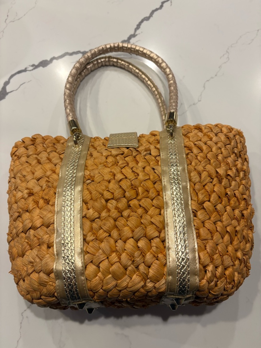 XOXO Corn Husk Straw Handbag - Picture 12 of 16